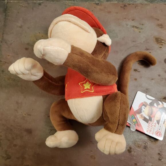 Plush - Diddy Kong 9 Inch (NEW) - Nintendo - Donkey Kong - Super Mario - Picture 8 of 10